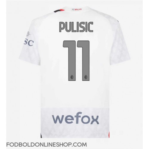 AC Milan Christian Pulisic #11 Udebanetrøje 2023-24 Kortærmet